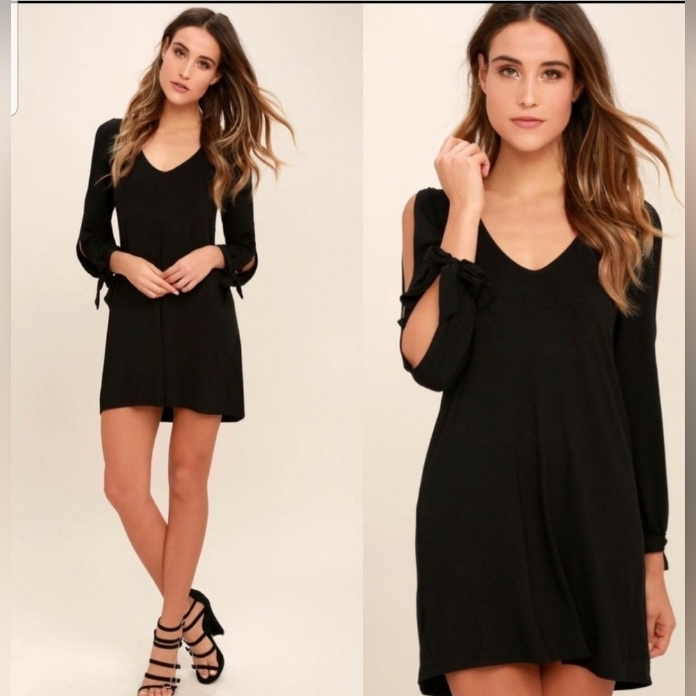 Lulus Glory of Love Split Sleeve Size S Whimsigoth Witchy Vamp Mini Party Dress